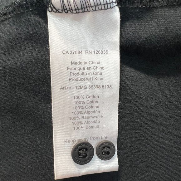 J. Lindeberg Polo Shirt Large Mens Black Green Short Sleeve Stitch‎ Logo Cotton - Picture 10 of 11